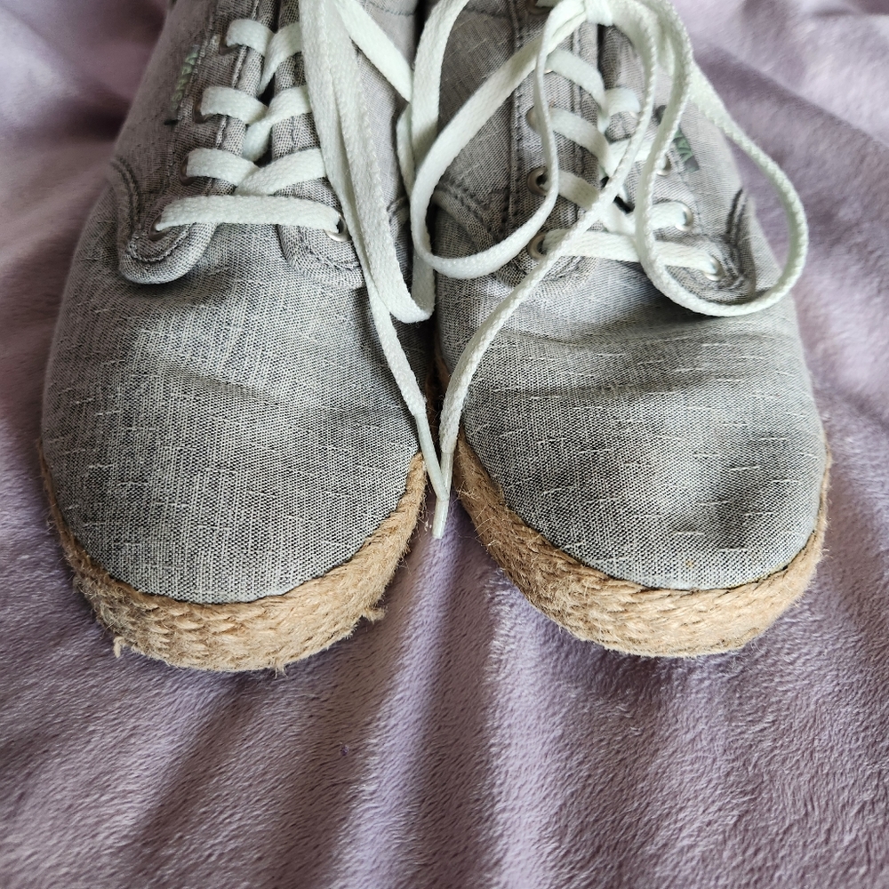 Vans Canvas Espadrille Shoes Size 8 - Picture 5 of 12